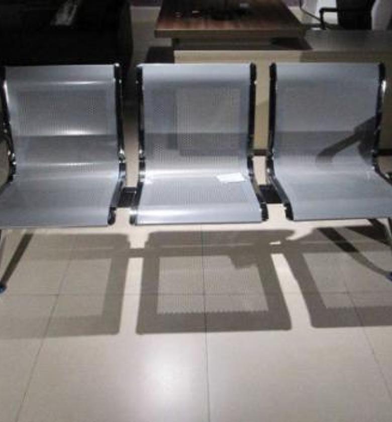 Chair 3 seater airport bench image
