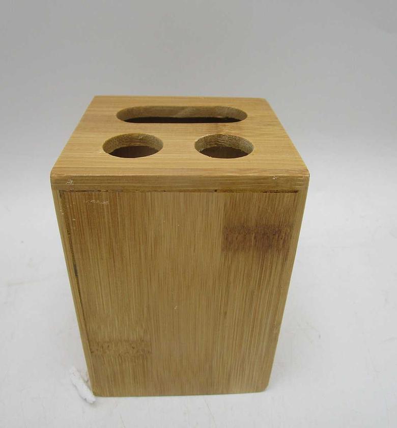 Toothbrush holder - bamboo image