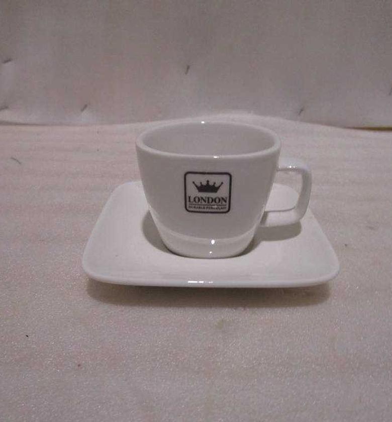 Cup and saucer 100cc porcelain image