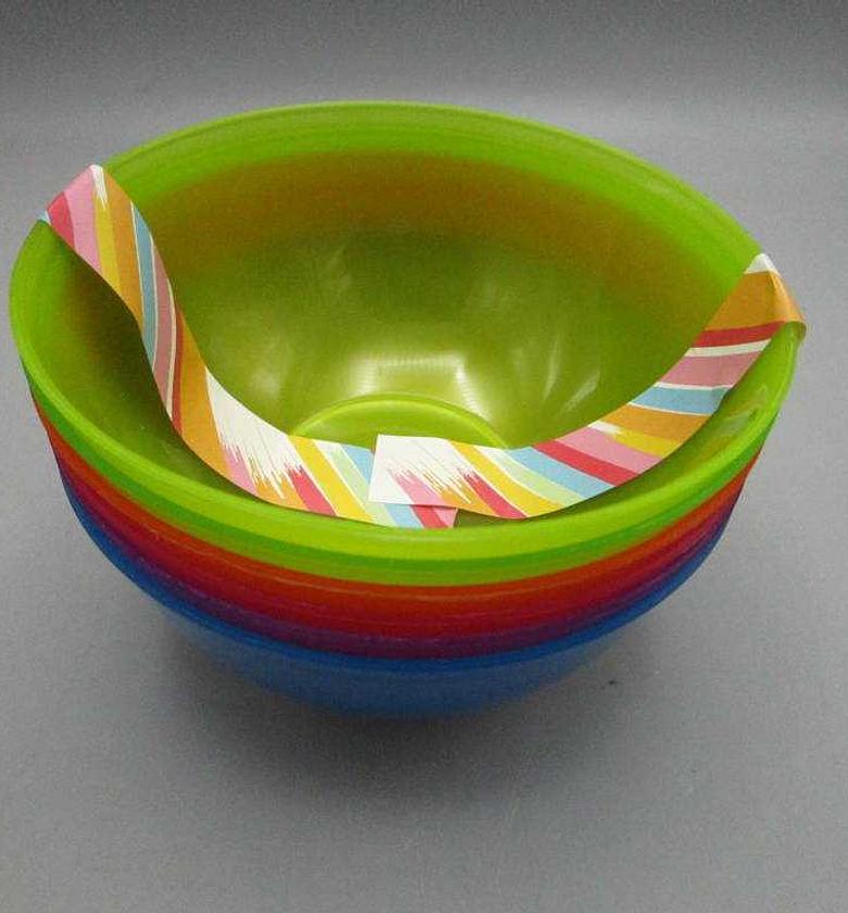 BOWL SET PP 6PCS 6 CLR PE image