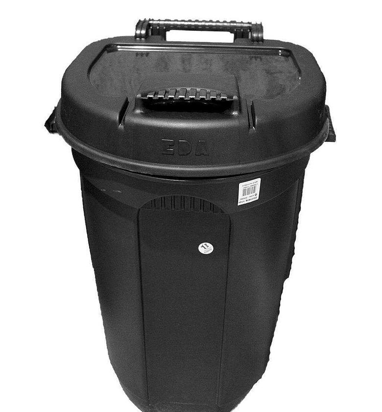 Waste bin on 2 wheels, image