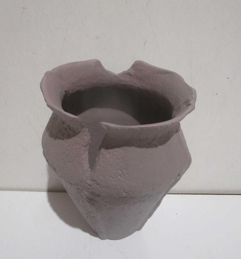 Vase aluminium plain rough image