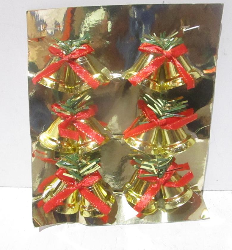 Xmas deco-bell set of 6pcs image