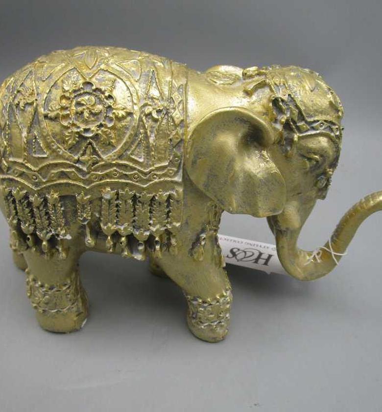 ELEPHANT POLYSTONE GOLD   image