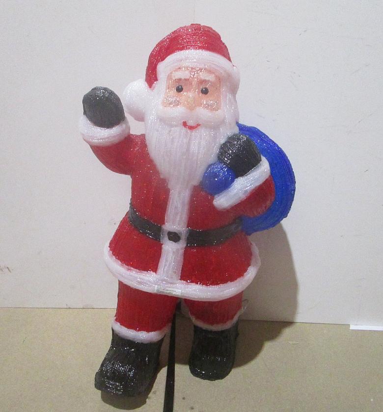 Santa claus 220 led acrylic image