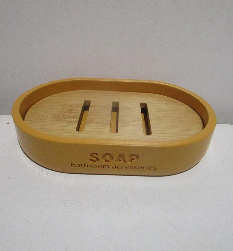 Soap holder polyresine - mustard image