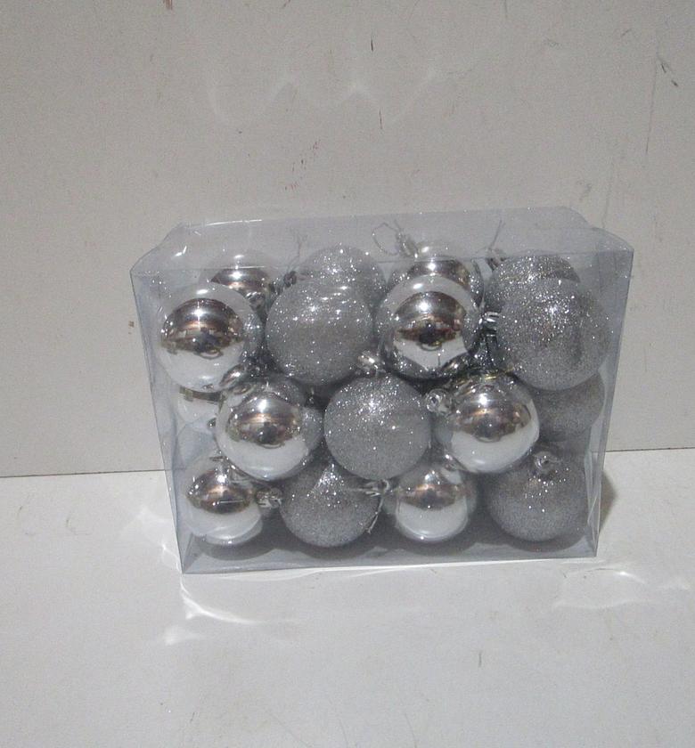 Xmas ball-set of 24pcs shining/glitter image