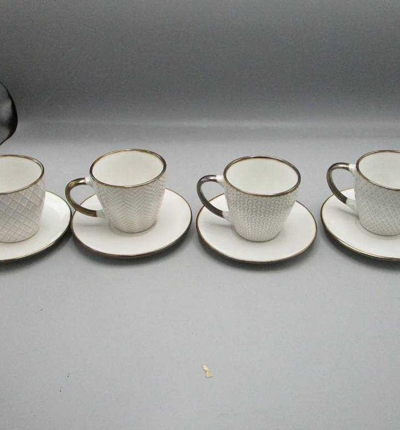 Cup and saucer stoneware 210ml image