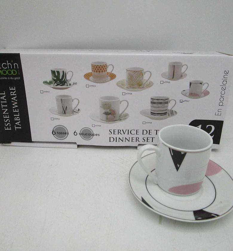 12pcs round coffee setpor image