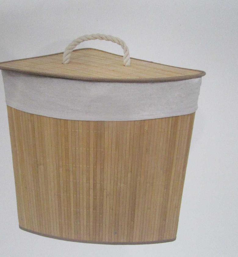 Laundry basket triangular 48l image