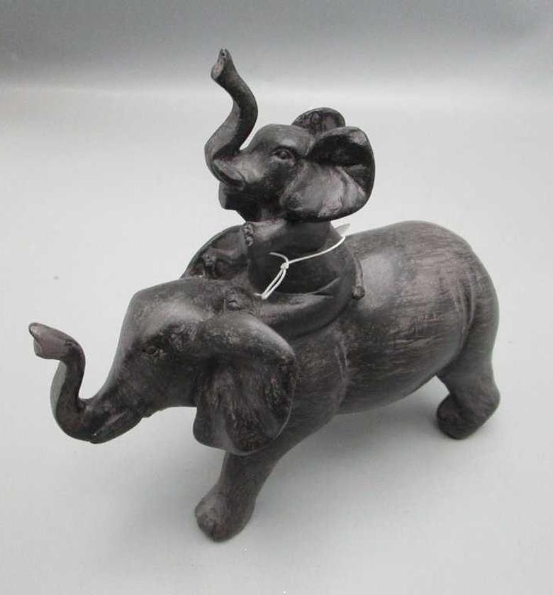 ELEPHANT BLACK 15CM 2ASS  image