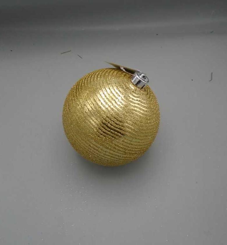 Christmas ball, 15cm gold image