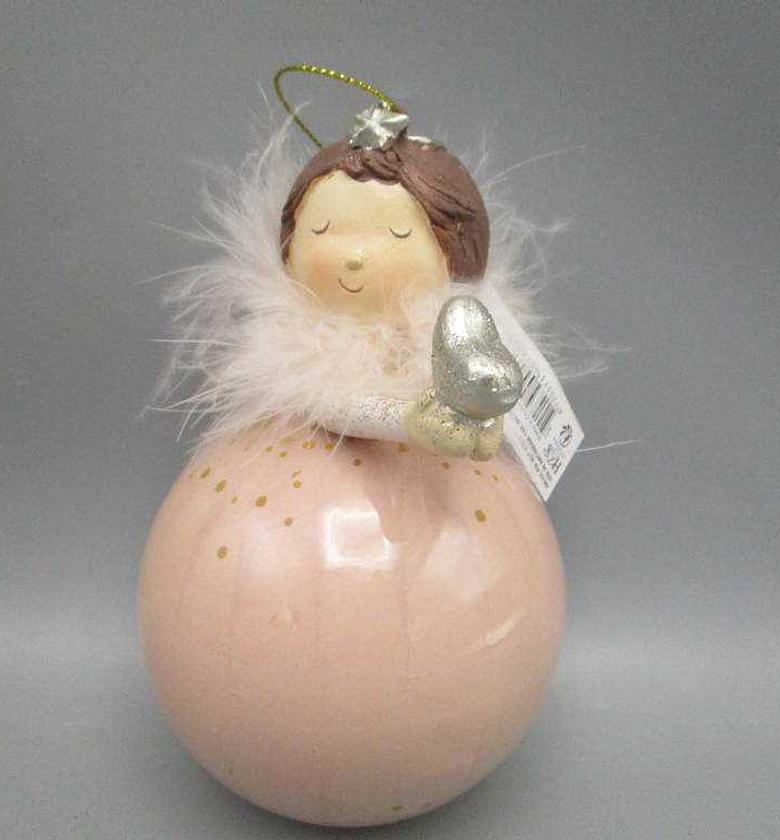 Christmas ball with angel image