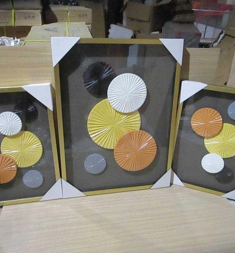 Frame set of 3 gold 55*75 image