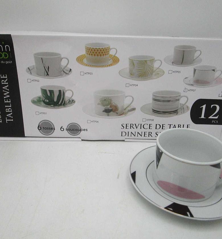 12pcs round tea setporcel image