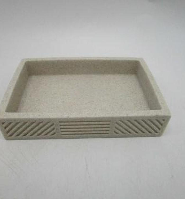 Soap dish rectangular sand image