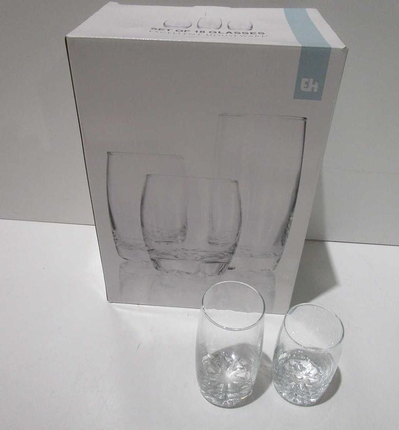 Drinking glass set 18pcs image