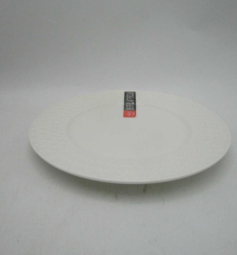 Round plate white 8'' 20.4x2.2 image