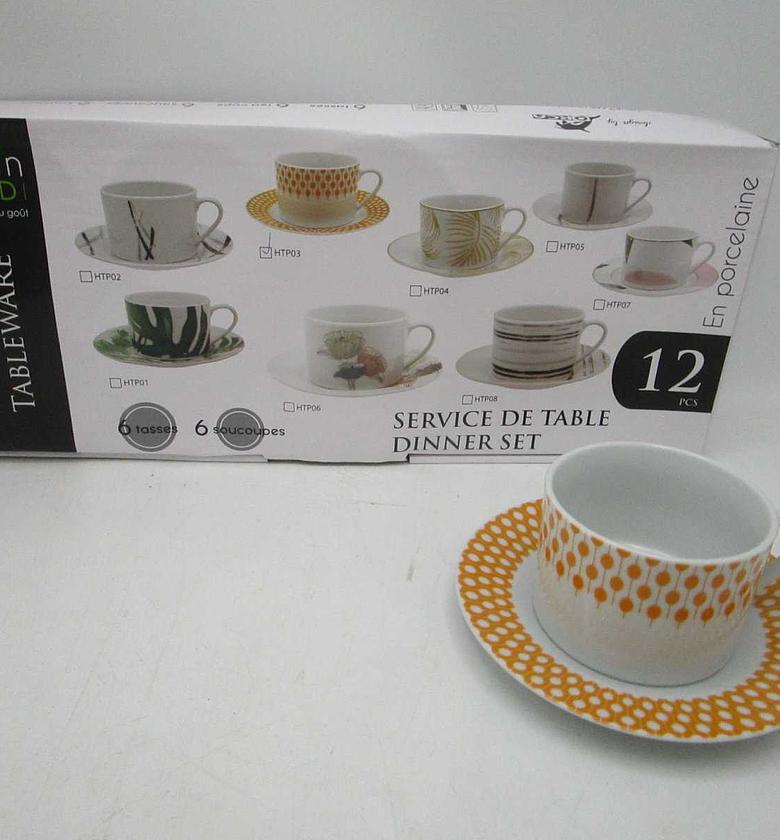 12pcs round tea setporcel image