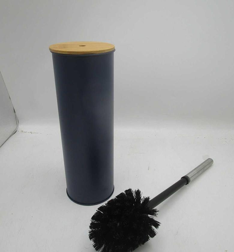 Toilet brush metal bamboo image