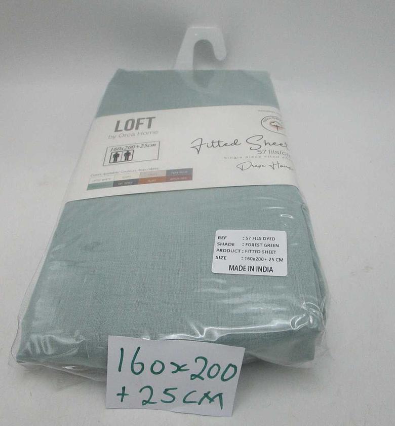 Fitted sheet plain col (100 image