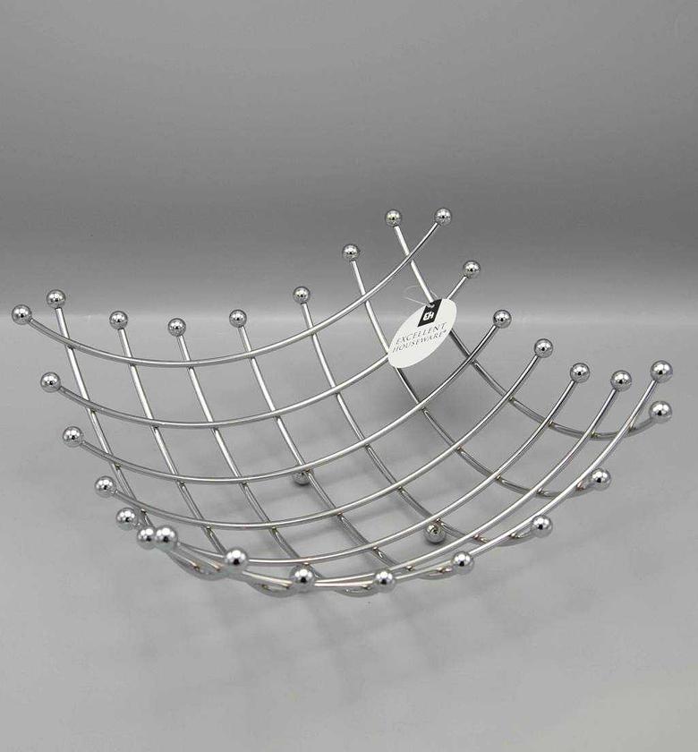 Fruit basket chrome wire image