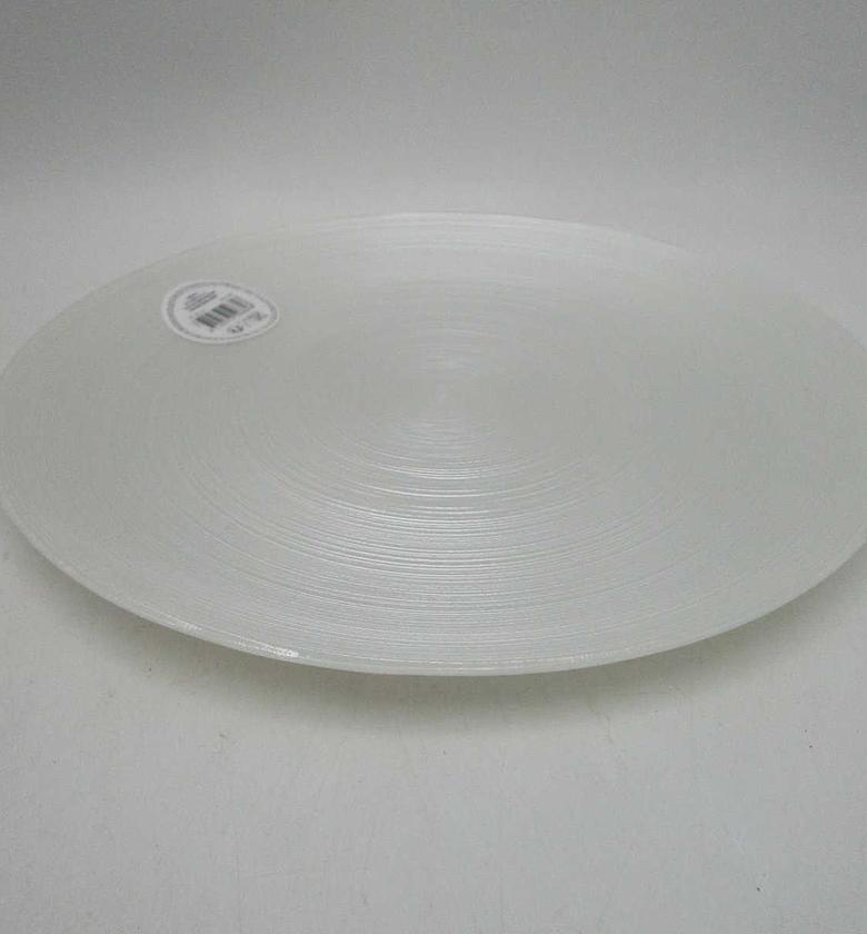 Plate glass dia 28cm white image