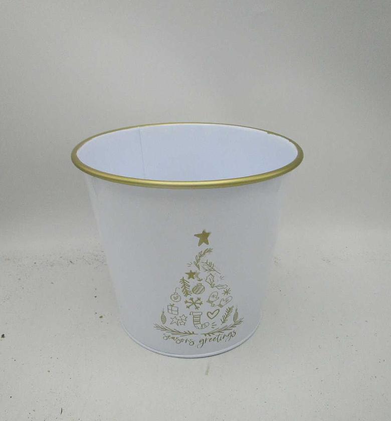 Bucket d203xh180mm gold white image