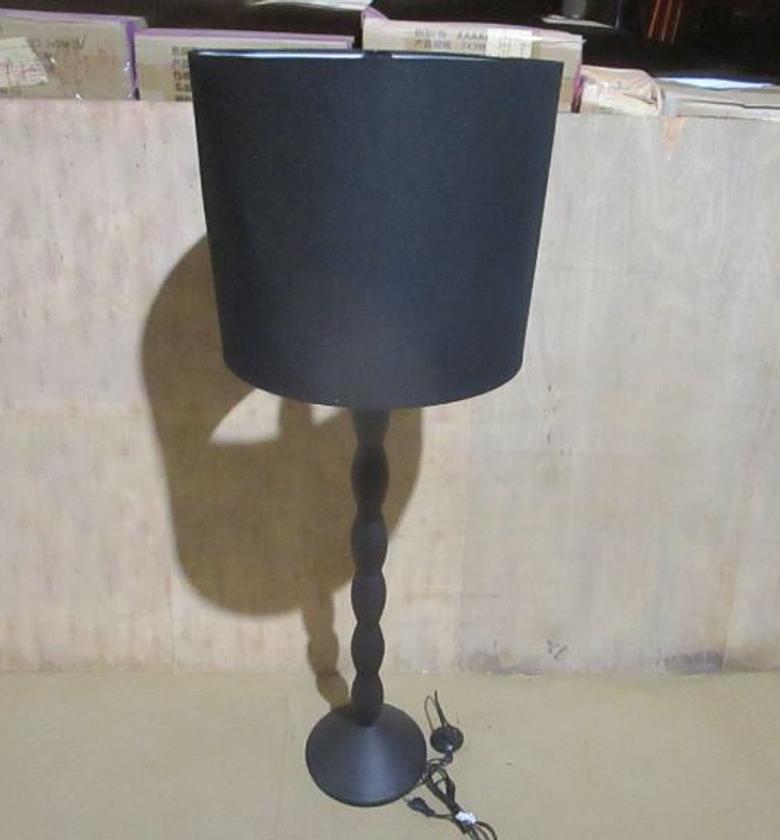 Floor lamp aluminum with black image