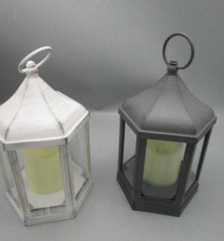 Lantern led plastic - wit image