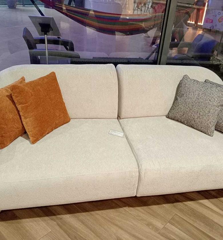 3 seater sofa cream danza image