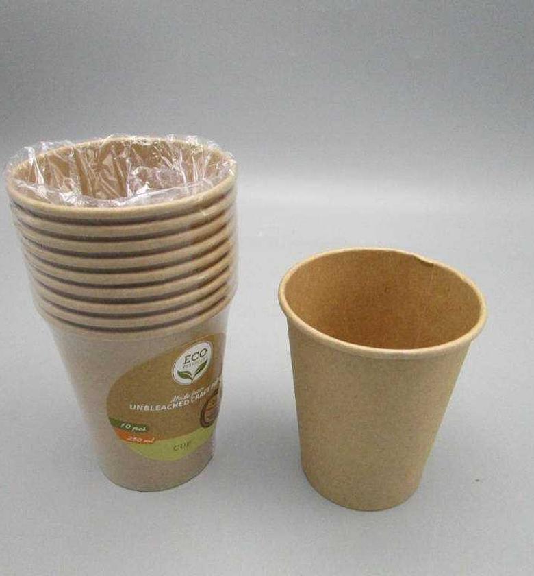 CUP KRAFT PAPER 250ML 10P image