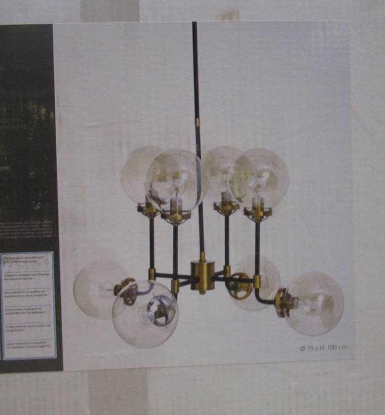 GLASS PENDANT LAMP X8 D75 image