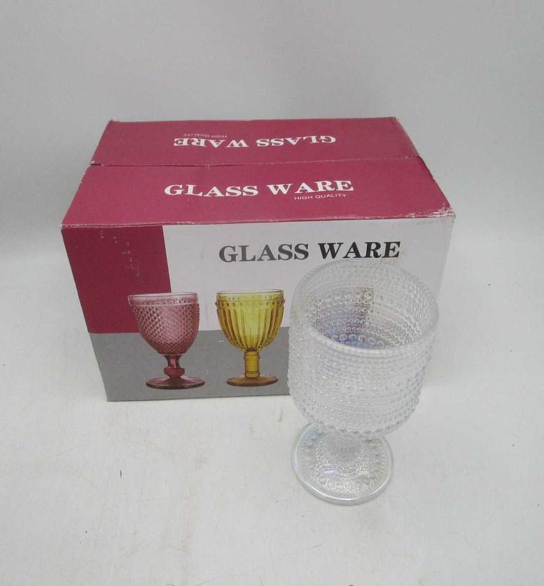 Glass cups clear nacre 300ml image