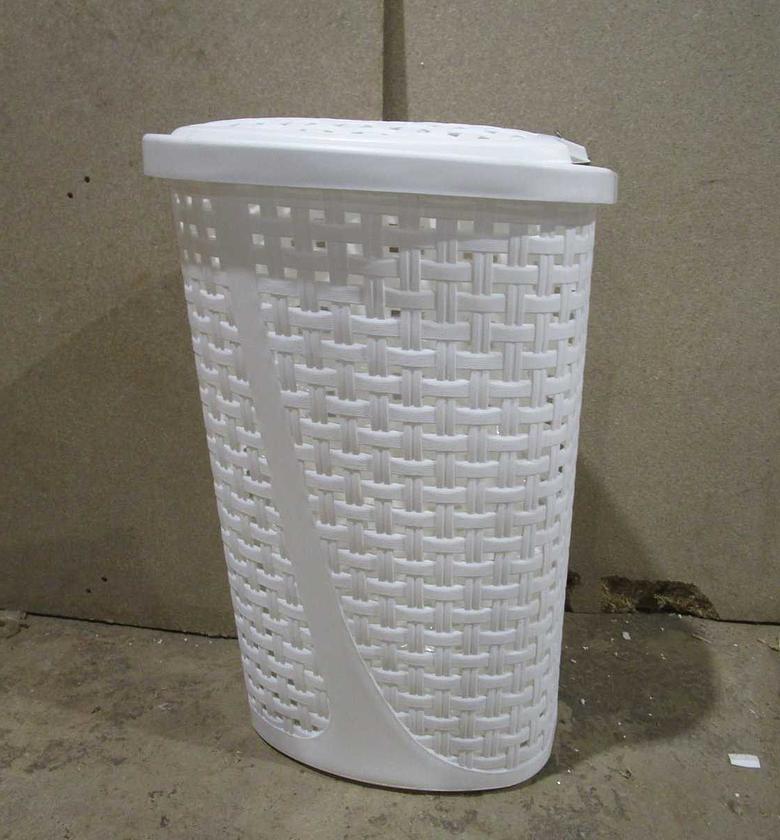 Laundry basket slim 
whit image