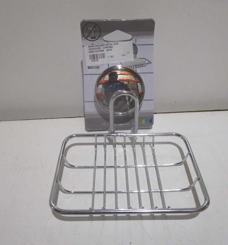 Soap holder metal sur ventouse image