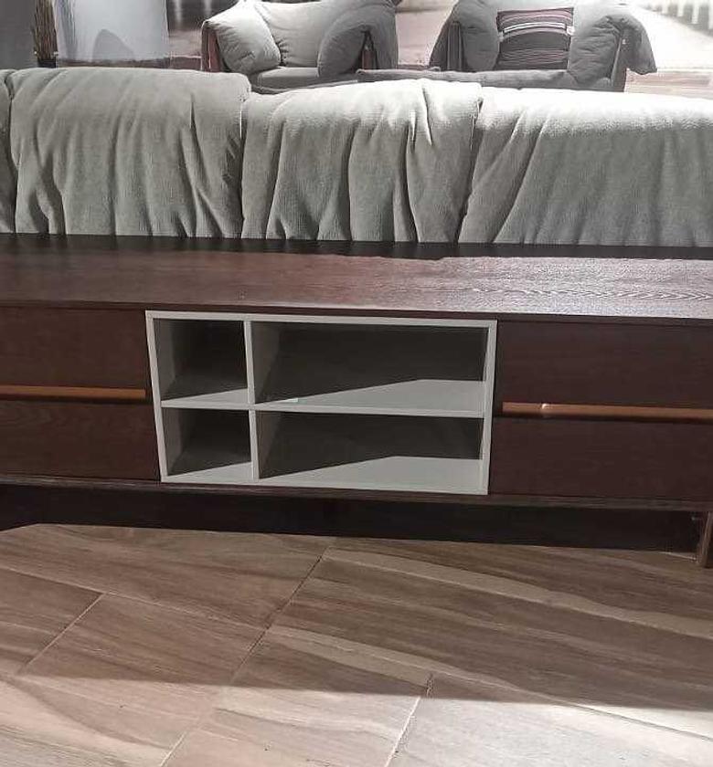 Tv stand walnut mdf + image