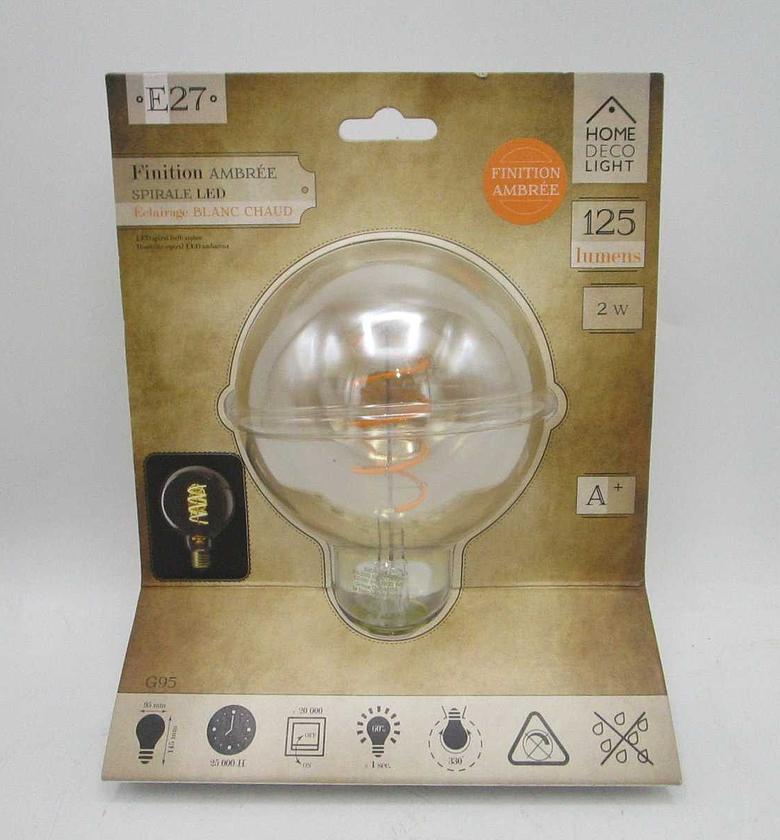 Bulb g95 e27 led amber ha image