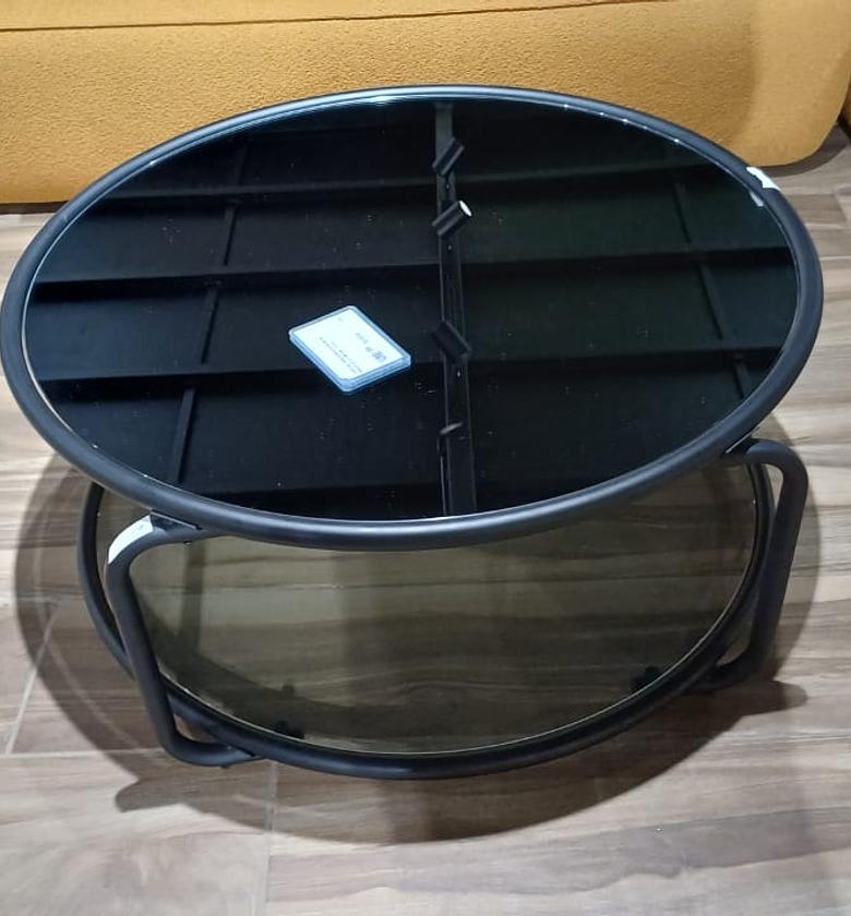 Coffee table black 90*90*40 image