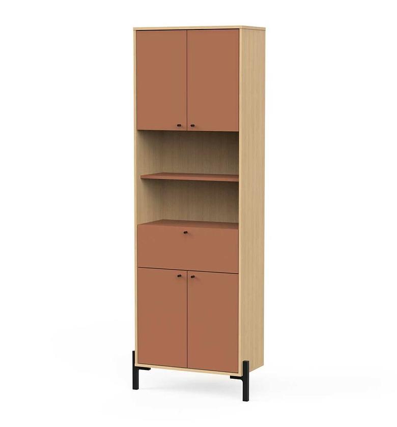 Double column cabinet with image