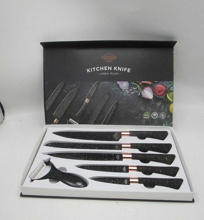 Knife 6pcs set black #ref:vk-42# image