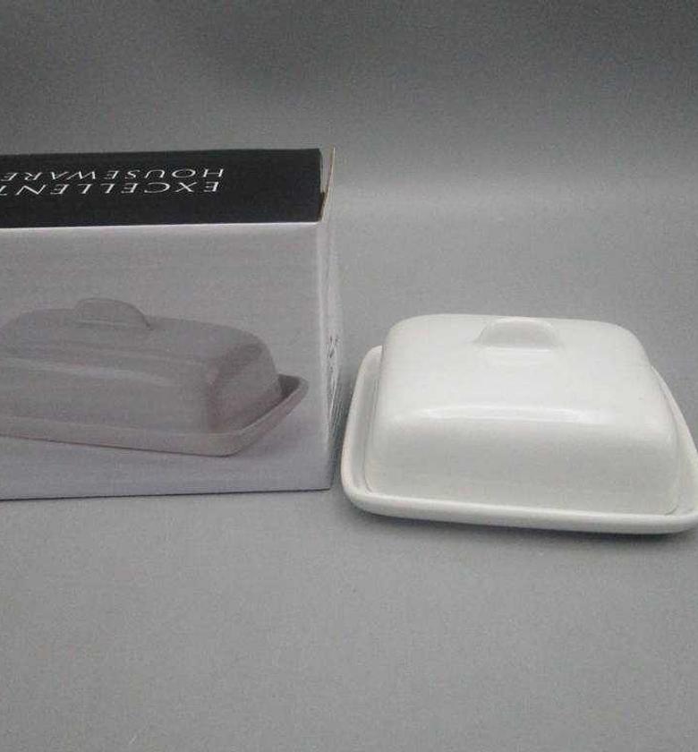 BUTTER DISH RECTANGULAR W image