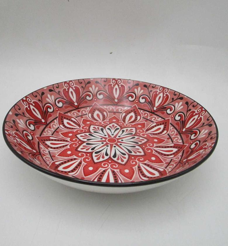 Plate creuse jaipur rouge image