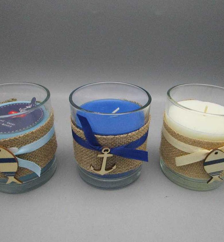 CANDLE IN GLASS JAR JUTE image