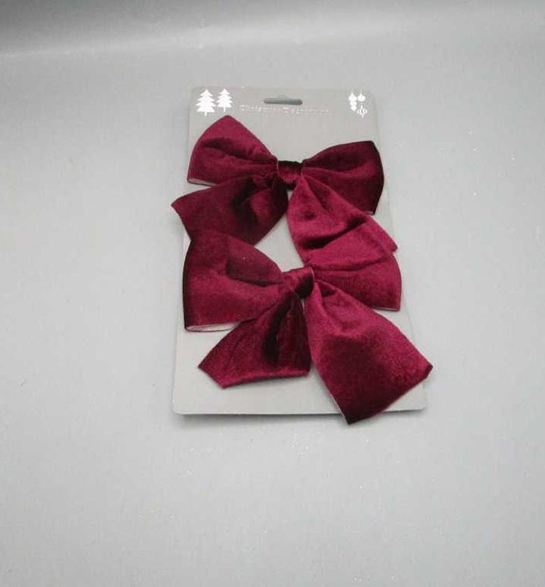 Christmas bow velvet set  image