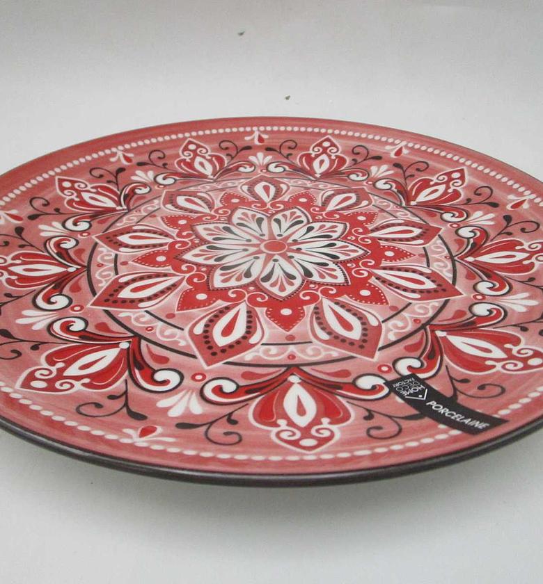 Plate jaipur rouge d26cm m12 image