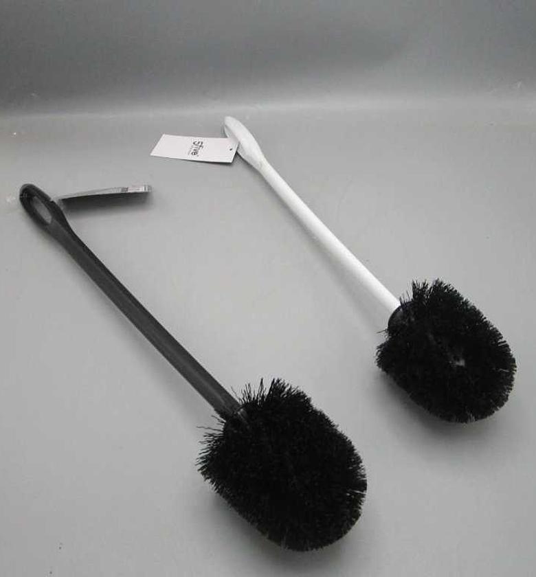 Toilet brush plastic ss handle image