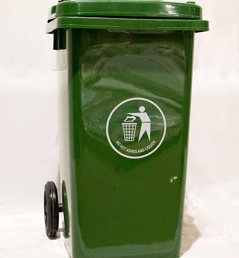 Dustbin hdpe plastic 100l image