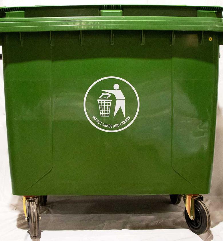 Dustbin hdpe plastic 660l image