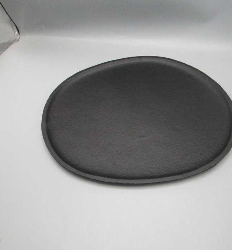 Plate oval 35cm matt blac image